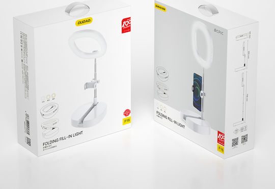 Dudao F16 Ring Light with Desktop Stand/Mount Stand and Mobile Holder
