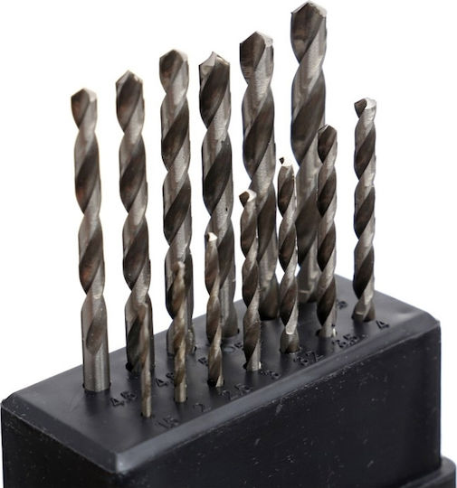 Kraft & Dele Set 13 HSS Burghie HSS cu Tija Cilindrică pentru Metal