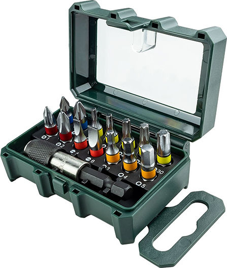Metabo Set 15 Schraubendreher-Bits Kreuz Schraubendreher-Set