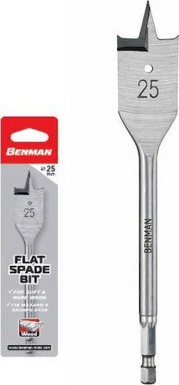 Benman Feather Drill with Hexagonal Shank for Wood 16x150mm