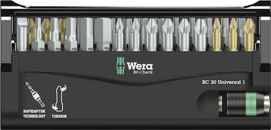 Wera Bit BC 30 Universal 1 Set 30 Screwdriver Bits