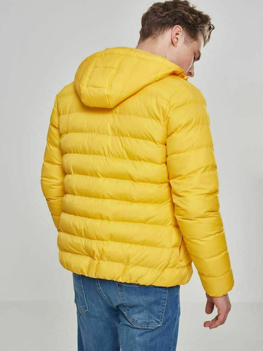 Urban Classics TB863 Geacă pentru bărbați de iarnă Puffer Chrome Yellow