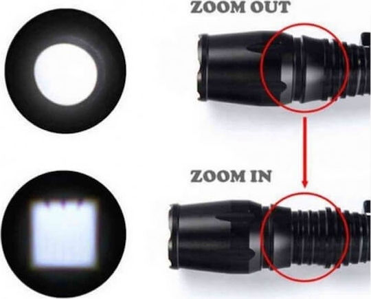 Bailong Φακός LED με Μέγιστη Φωτεινότητα 1000lm