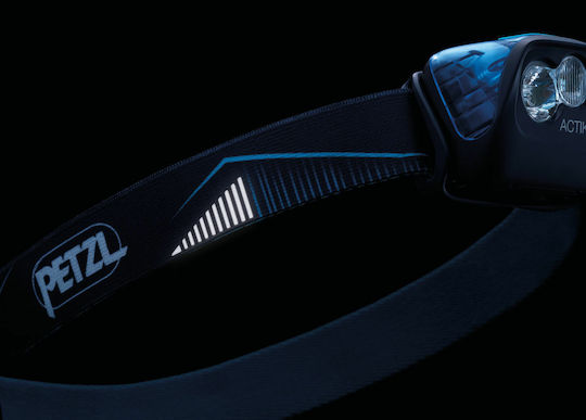 Petzl Stirnlampe LED Wasserdicht IPX4 mit maximaler Helligkeit 350lm Actik Schwarz