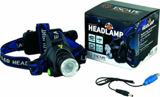 Escape Wiederaufladbar Stirnlampe LED mit maximaler Helligkeit 500lm