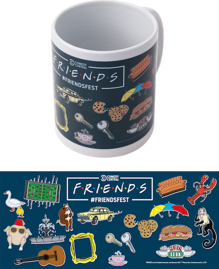 Grupo Erik Friends - Central Perk Puzzle Κούπα Κεραμική Μπλε