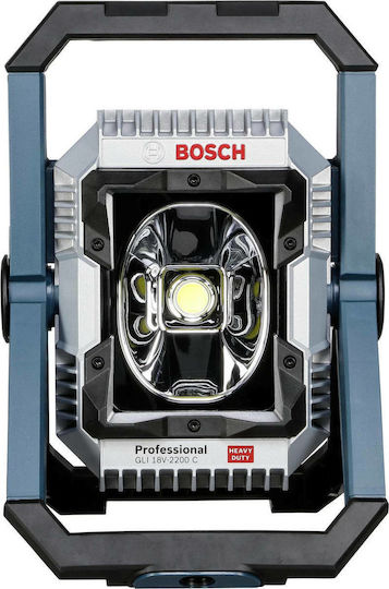 Bosch Battery Jobsite Light LED IP64 with Brightness up to 2200lm GLI 18V-2200 C