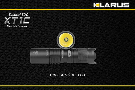 Klarus Επαναφορτιζόμενος Φακός LED IPX8 με Μέγιστη Φωτεινότητα 1000lm XT1C