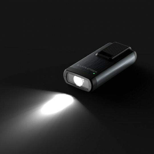 LedLenser Επαναφορτιζόμενος Φακός Μπρελόκ LED IP20 με Μέγιστη Φωτεινότητα 400lm K6R Black