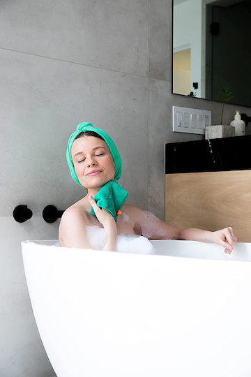 Cleanlogic Cleanlogic Bath Body Dual Texture Face Cloths Σφουγγάρι 1τμχ