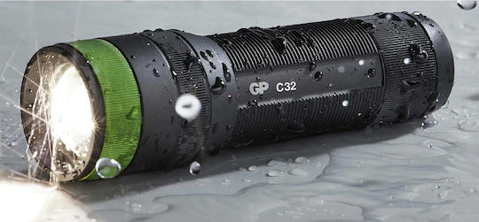 GP Batteries Φακός LED IPX4 με Μέγιστη Φωτεινότητα 300lm Lupus C32