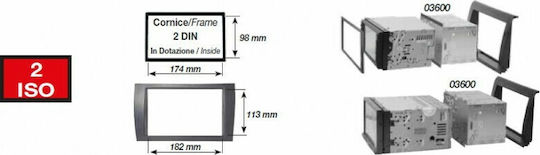 Phonocar Panoul ușii 2 Din Argintiu pentru Ford C-Max / Fiesta / Concentrare / Fuziune / Galaxie / Kuga / Mondeo / S-Max / Tranzit