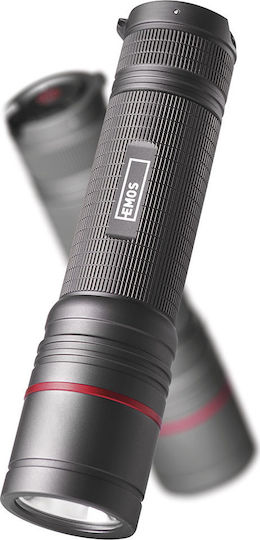 Emos Επαναφορτιζόμενος Φακός LED IP65 με Μέγιστη Φωτεινότητα 1200lm