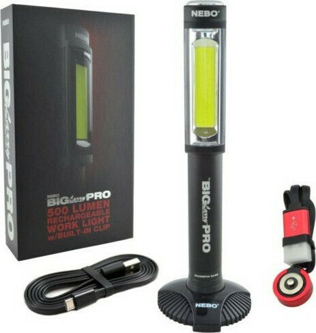 Nebo Battery Workshop Light LED with Brightness up to 500lm Big Larry Pro