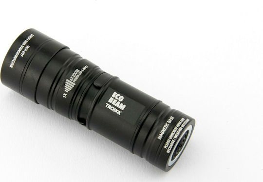 Troika Rechargeable LED Flash Light with Maximum Brightness 240lm Eco Beam
