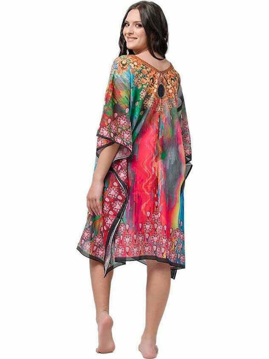 Luna 93660-102 Women's Caftan Beachwear Multicolour