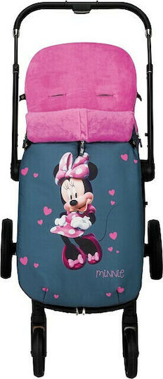 Interbaby Universal Kinderwagen Fußsack Blau mit Samtfutter 105x46cm