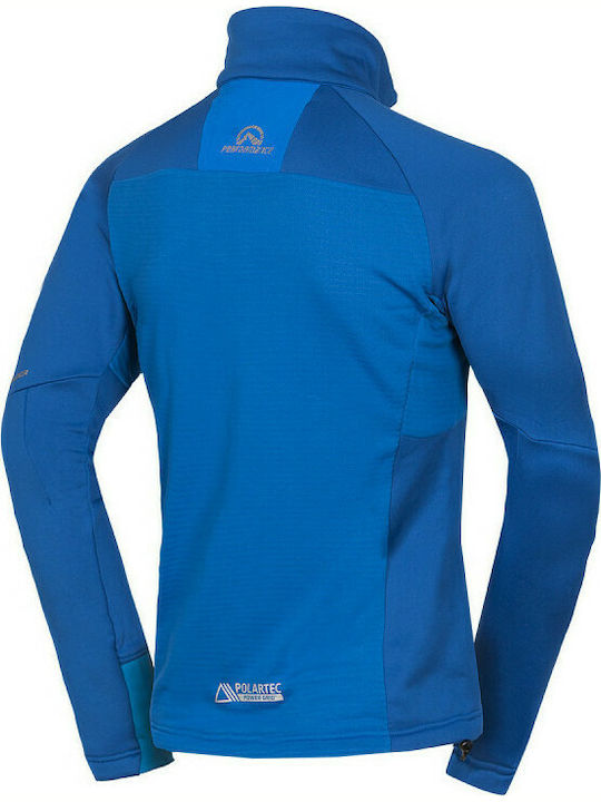 NorthFinder Men's sweatshirt Polartec® Power Stretch KREMENEC Blue Black