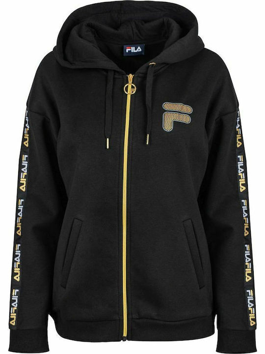 Giully Women's Sweatshirt Jacket Hooded Black