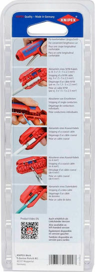 Knipex Coaxial Cable Stripper with 135mm Length ErgoStrip