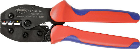 Knipex PreciForce Πρέσα Ακροδεκτών Διατομής 0.5 - 6mm² με Μηχανισμό Καστάνιας (Μήκος 220mm)