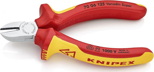 Knipex Πλαγιοκόφτης Πλάγιος Ηλεκτρολόγου Μήκους 125mm