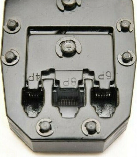 Πρέσα Ακροδεκτών Δικτύου RJ12, RJ11, RJ45, RJ10, RJ22 με Απογυμνωτή (Μήκος 180mm)