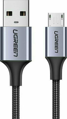 Ugreen Regular USB 2.0 to micro USB Cable Μαύρο 2m (60148)