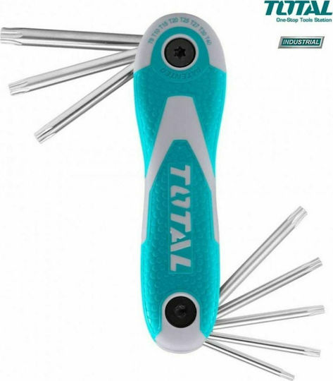 Total Folding Torx Wrench T9 8pcs