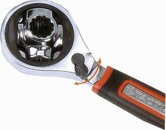 Tactix Double Polygon Wrench Straight with Ratchet Mechanism 900106
