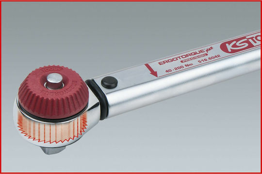 Ks Tools Drehmomentschlüssel Kare 1/2" Ropi 40-200 Nm mit Länge 50cm Ergotorque