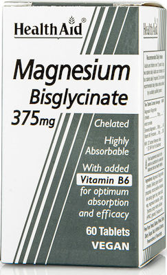 Health Aid Magnesium Bisglycinate 375mg 60 Registerkarten