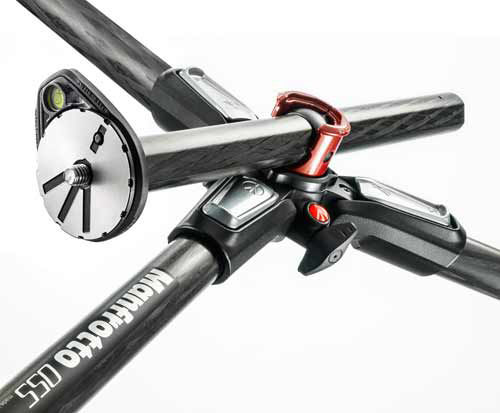 Manfrotto 055 Carbon Fibre 4-Section Photography Tripod