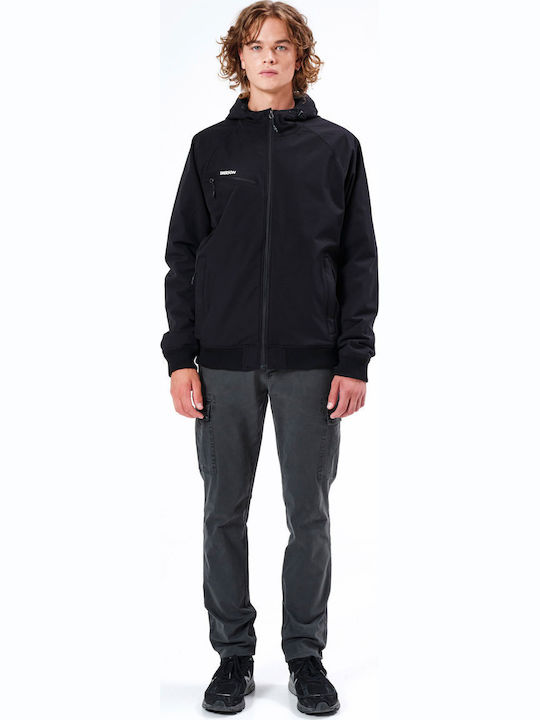 Jacke Bomber Wasserdicht und Winddicht Schwarz