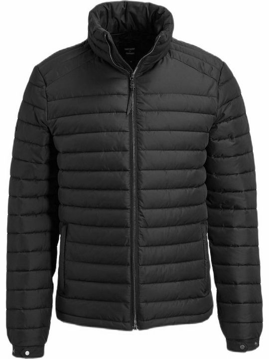 Fuji Geacă Puffer Neagră De Iarnă