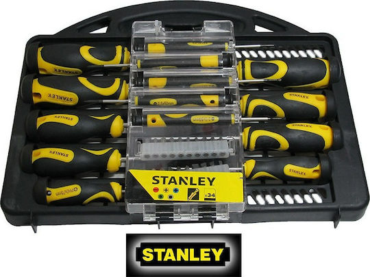 Stanley Σετ 34 Κατσαβίδια με 34 Εναλλασσόμενες Μύτες
