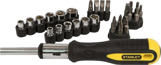 Stanley Screwdriver Ratchet with 29 Interchangeable Tips
