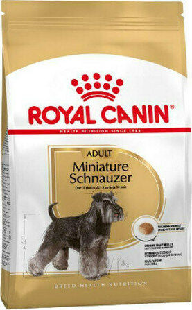 Royal Canin Adult Miniature Schnauzer 3kg Dry Food for Adult Dogs with Brown rice and Chicken