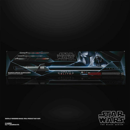Hasbro Star Wars: Mandalorian Black Series: Lightsaber Mandalorian Darksaber Φιγούρα Δράσης σε Κλίμακα 1:11