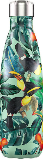 Chilly's Tropical Bottle Thermos Stainless Steel BPA Free 500ml Multicolour