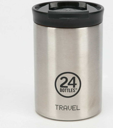 24Bottles Travel Tumbler Кутия за обяд Термос Inox Сребрист 350мл 1бр