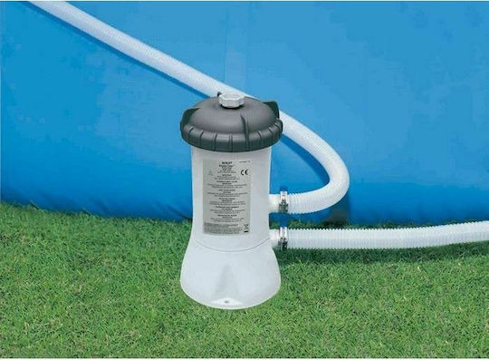 Intex Prism Metal Frame Piscină PVC 10.874lt Cu Cadru Metalic 488x244x107cm Gri