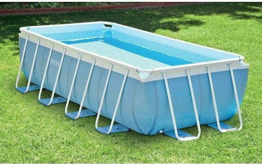 Intex Prism Metal Frame Piscină PVC 10.874lt Cu Cadru Metalic 488x244x107cm Gri