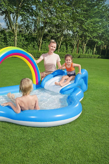 Bestway Children's Swimming Pool 170lt Inflatable 257x145x91cm Light Blue