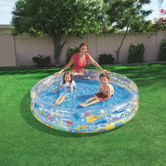 Bestway Children's Round Swimming Pool PVC 500L Inflatable 183x33cm Ocean