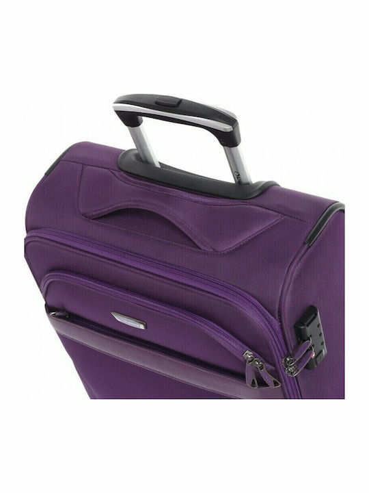Diplomat Set Colecția Atlanta Valize De Călătorie Din Material Textil Violet Cu Înălțime Maximă 78 Cm Cu 4 Roți Set 3 Bucăți