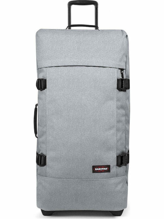 Eastpak Tranverz L Large Fabric Gray Suitcase with 2 Wheels Height 79cm