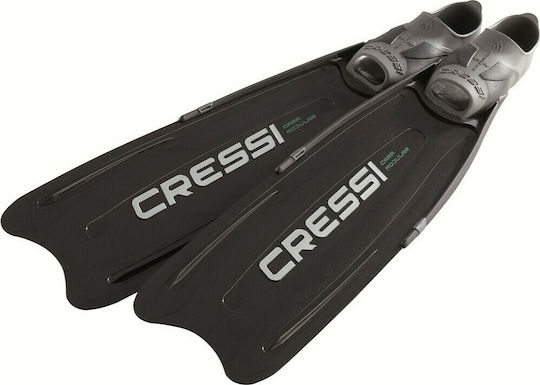 CressiSub Βατραχοπέδιλα Κατάδυσης Gara Modular Μακριά Μαύρα