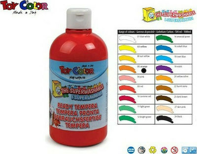 Toy Color Ready Tempera Colour Paint Bottle 500ml Orange