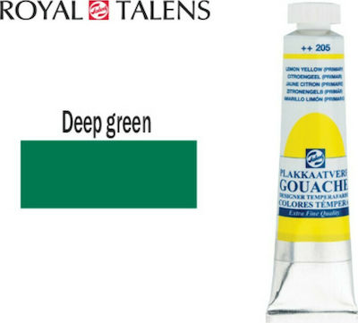 Royal Talens Gouache Extra Fine Quality Tempera de Pictură Verde închis 602 în Tubular 20ml 1buc 08046022